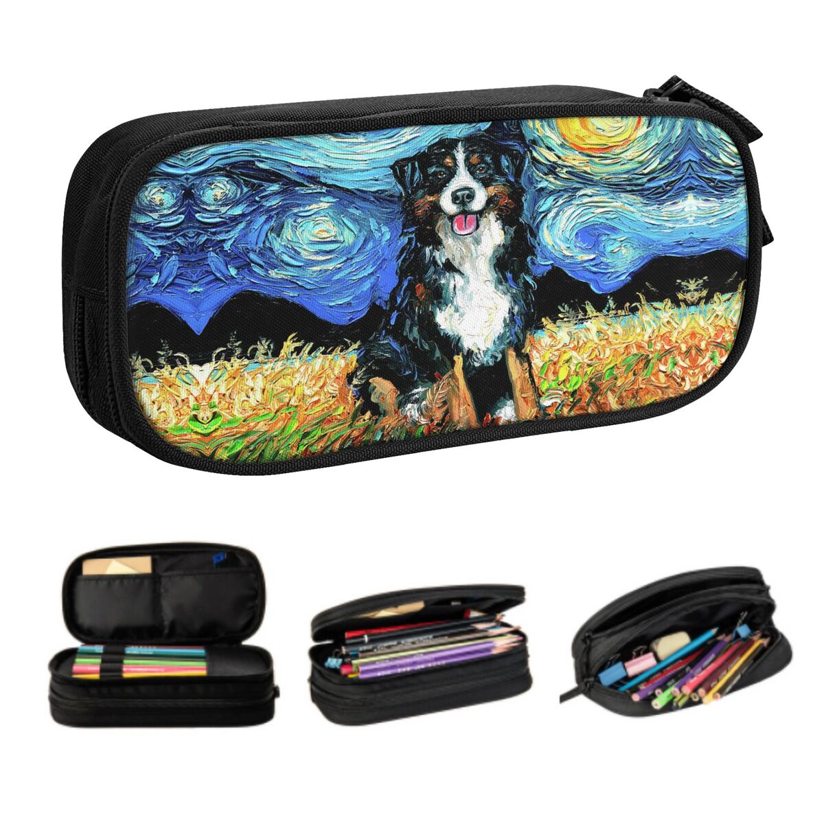 Pet X Supplies & Tack Howell Photos - Kotak Pensil Anjing Gunung Bernese Malam