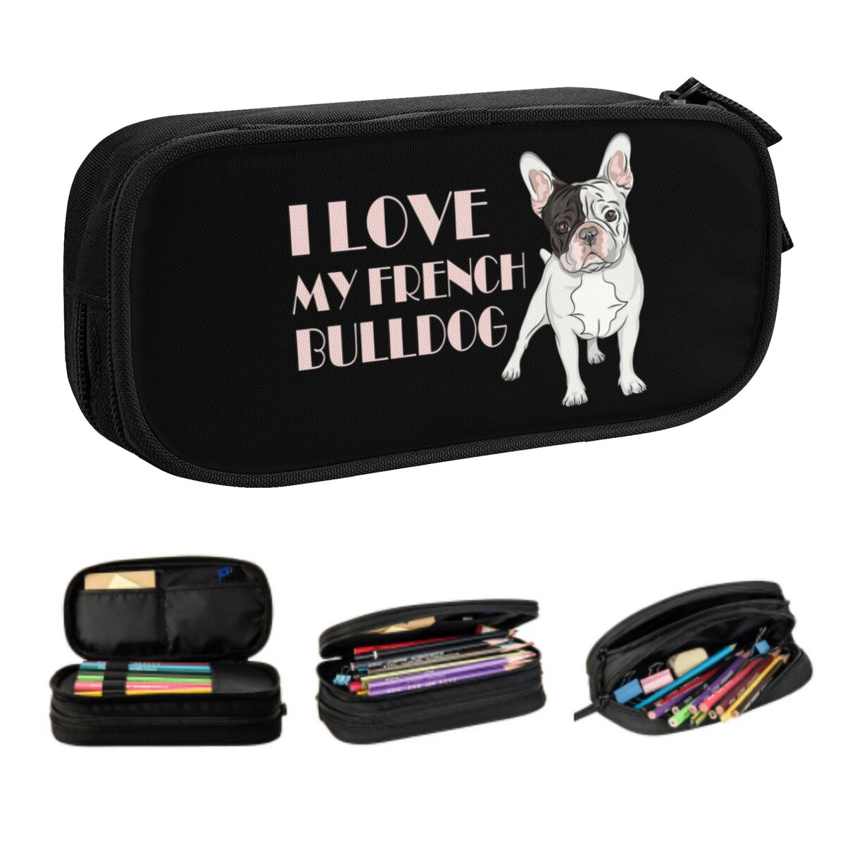 Pet X Supplies & Tack Howell Photos - Kotak Pensil Lucu Bulldog Perancis Kustom