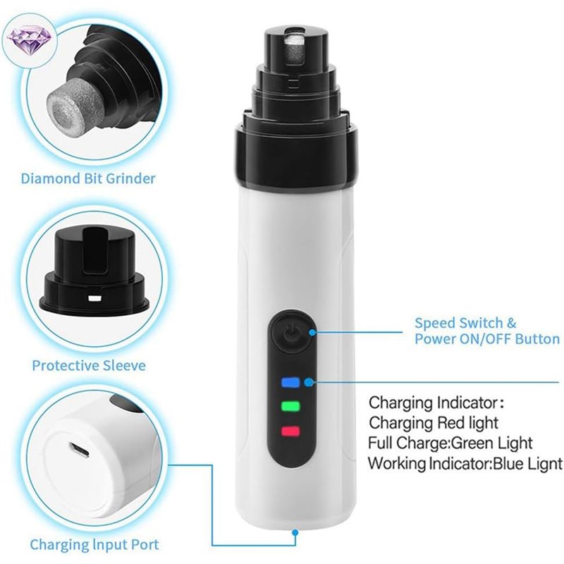 AT84-Pemotong Kuku Hewan Pelih - Pet Nail Grinder ulasan dan harga